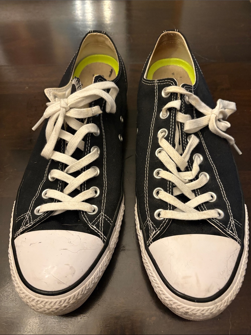 Converse Black Canvas Low-Top Sneakers with White Accents
